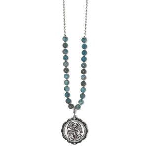 Brighton Art & Soul Protection Angel Medallion Necklace JM7503 MSRP: $168 NWT
